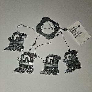 Train Pewter Carson Statesmetal Wind Chimes & Bells NEVER USED